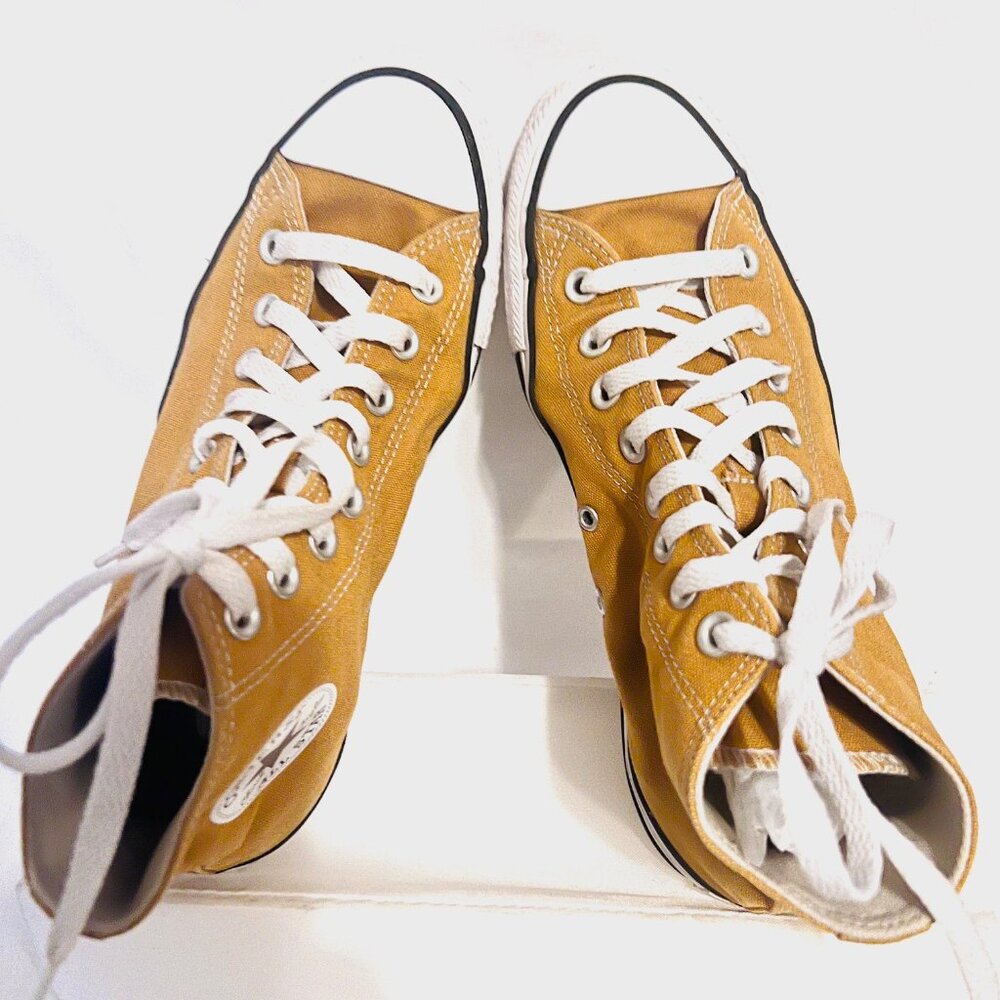 Converse All Star-Chuck Taylor-Unisex Burnt Honey High Top Sneakers-W 9, M 7 - Picture 9 of 16